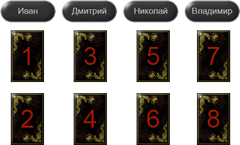 Схема расклада «Кто меня любит?»