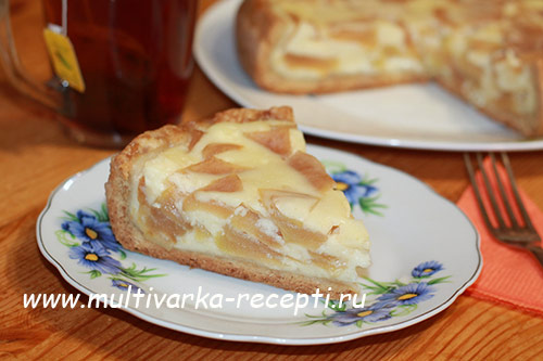 Цветаевский яблочный пирог в мультиварке